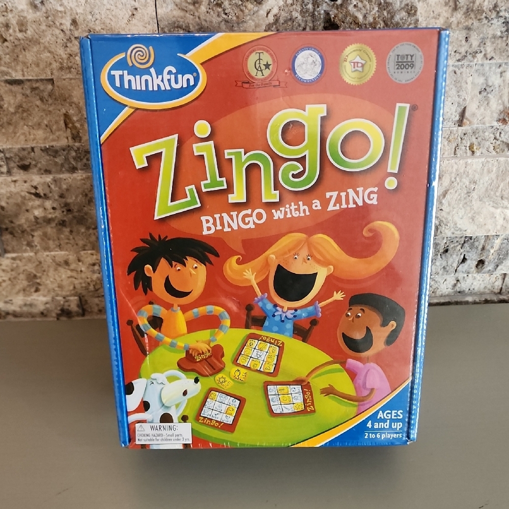 Zingo! Bingo with a Zing Game - Red and Blue Brand New Game